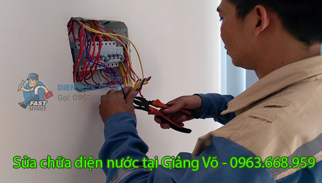 Sửa chữa điện nước tại Giảng Võ