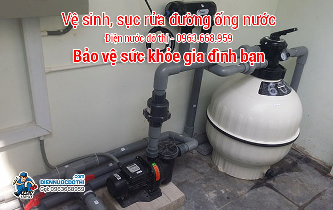 Các bước làm việc với dịch vụ vệ sinh, sục rửa đường ống nước tại Từ Liêm