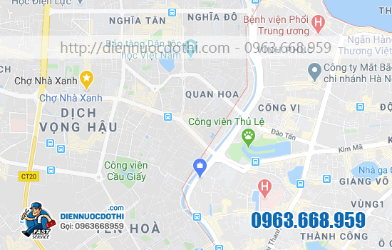 Các cơ sở sửa chữa bình nóng lạnh của ĐN Đô Thị