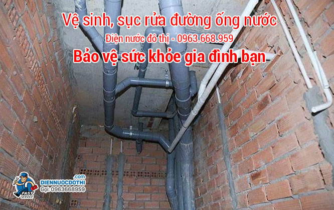 Chất lượng vệ sinh, sục rửa đường ống nước hàng đầu tại Hà Đông