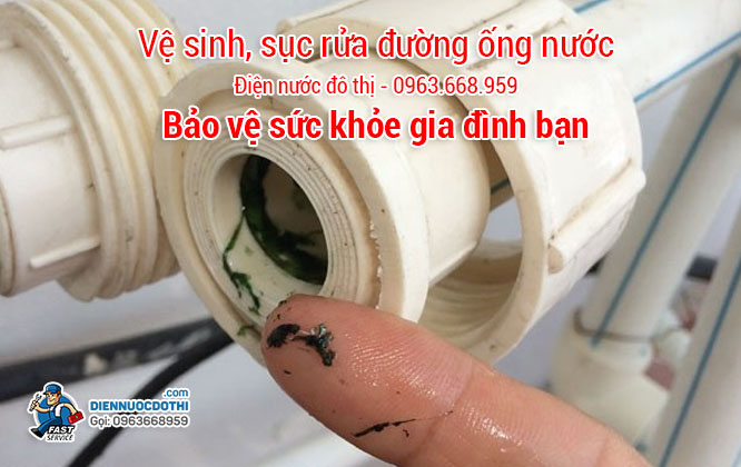 Dịch vụ vệ sinh, sục rửa đường ống nước tại Hoàng Mai bao gồm những gì?