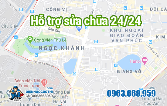 Hỗ trợ sửa bình nóng lạnh quận Ba Đình 24h