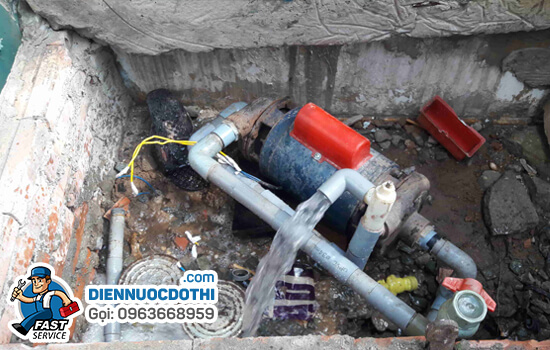Máy bơm nước chạy có tiếng ồn Máy bơm nước chạy có tiếng ồn
