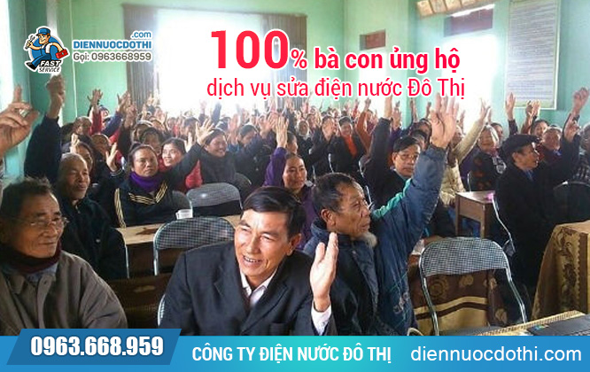 Người dân ủng hộ dịch vụ điện nước Hà Đông của ĐN Đô Thị Người dân ủng hộ dịch vụ điện nước Hà Đông của ĐN Đô Thị