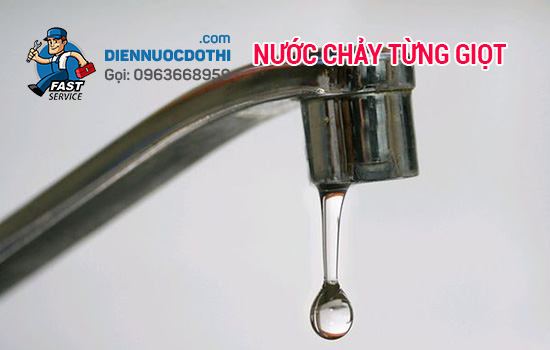 Nước bị chảy yếu làm ảnh hưởng sinh hoạt