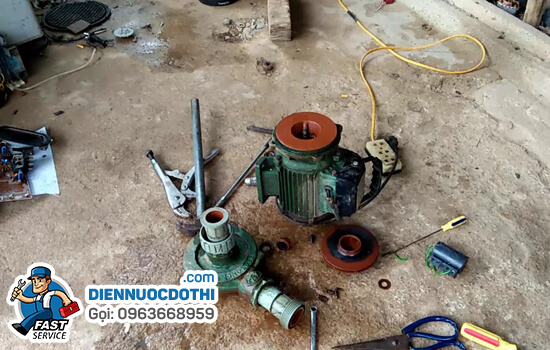 Sửa máy bơm hỏng tụ điện Sửa máy bơm hỏng tụ điện