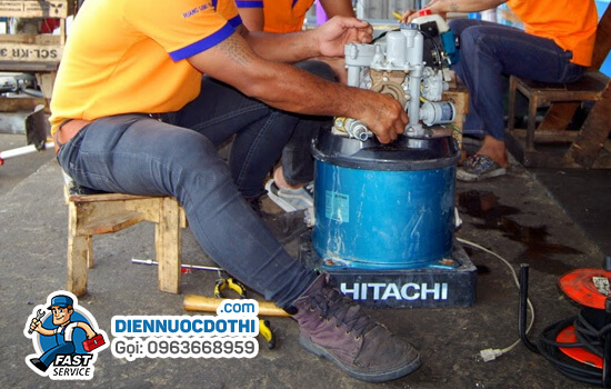 Sửa máy bơm Hitachi