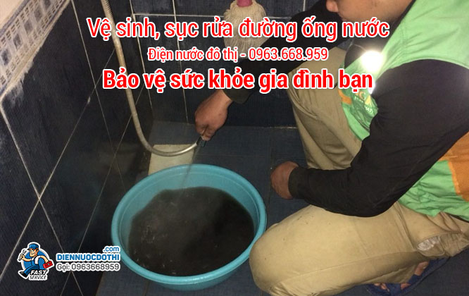 Vệ sinh, sục rửa đường ống nước tại Hoàng Mai bằng những hình thức nào?